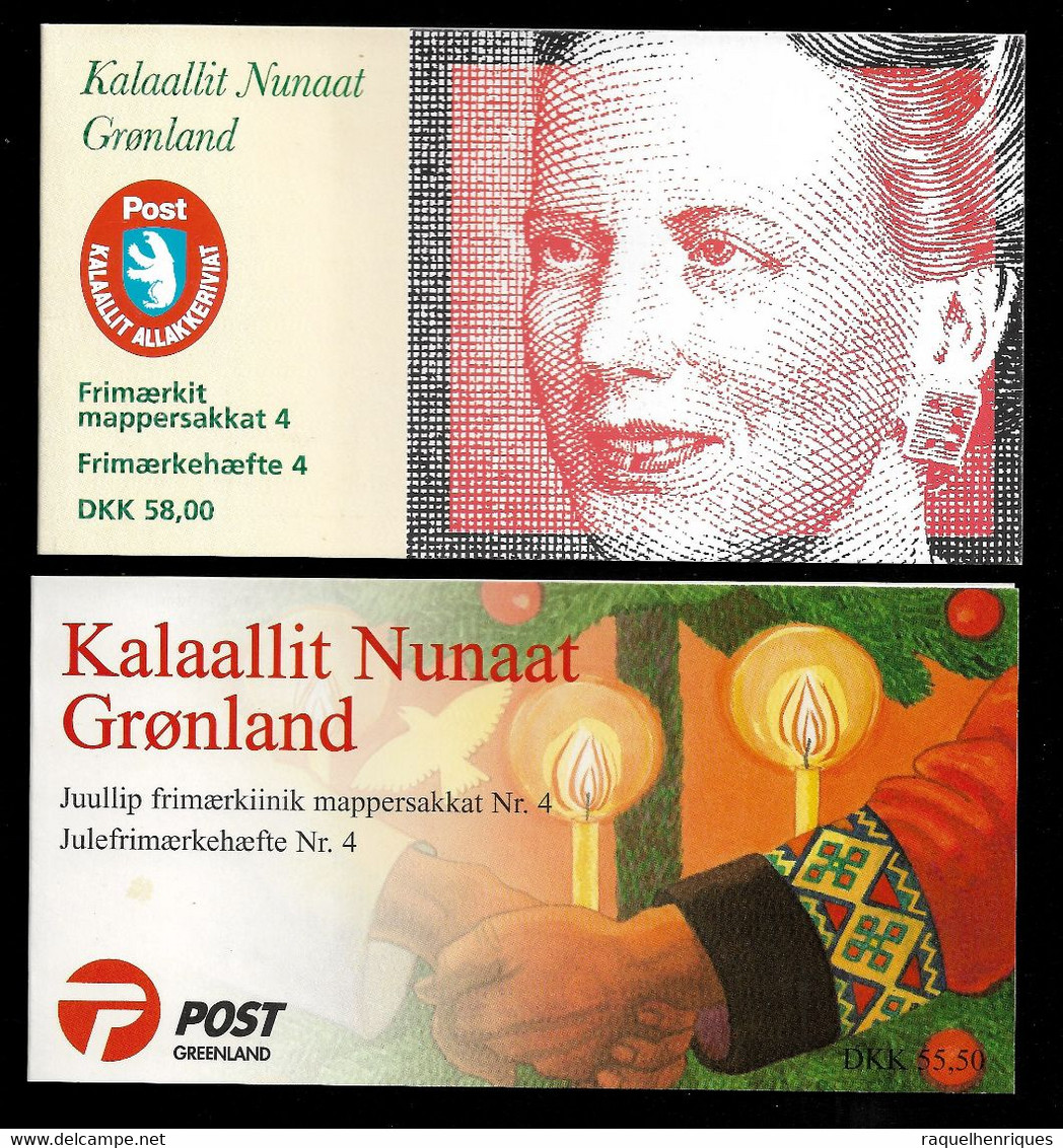 GREENLAND BOOKLET - LOT OF 2 BOOKLETS MNH COMPLETE (STB9-93) - Postzegelboekjes