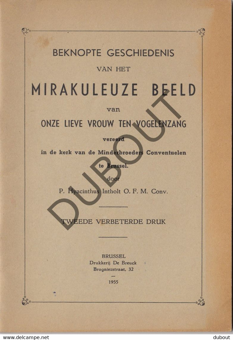 Vogelenzang/Anderlecht Mirakuleuze Beeld OLV 1955 Tweede Druk (R218) - Anciens