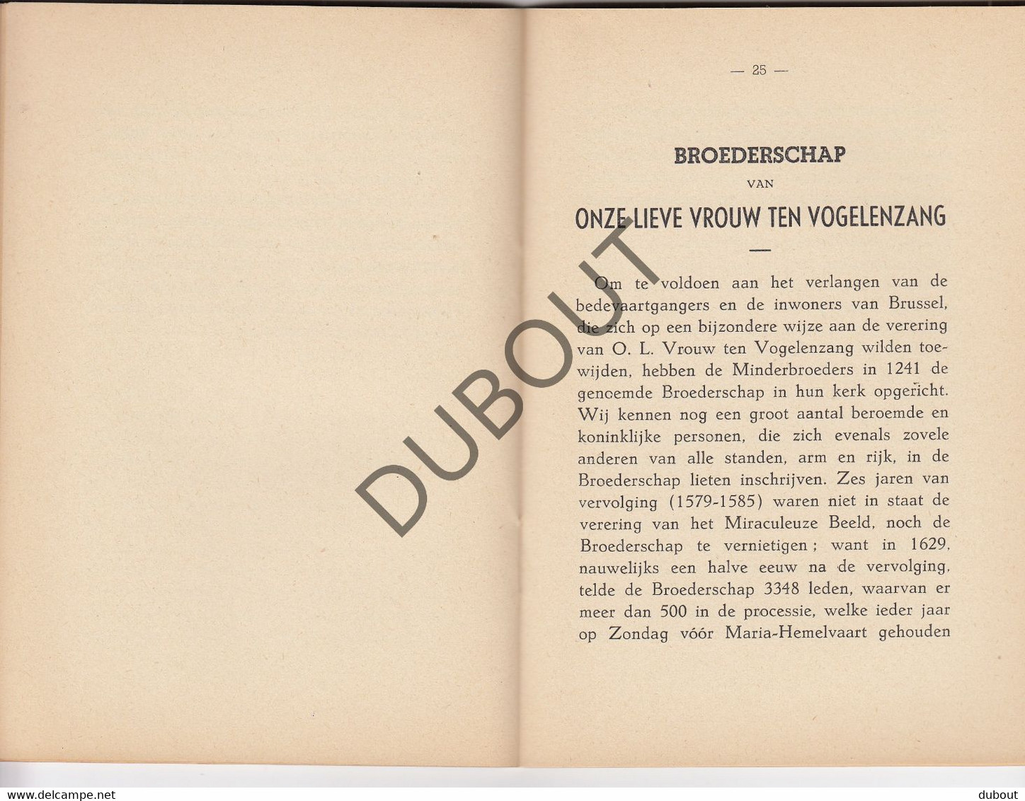 Vogelenzang/Anderlecht Mirakuleuze Beeld OLV 1955 Tweede Druk (R218) - Anciens