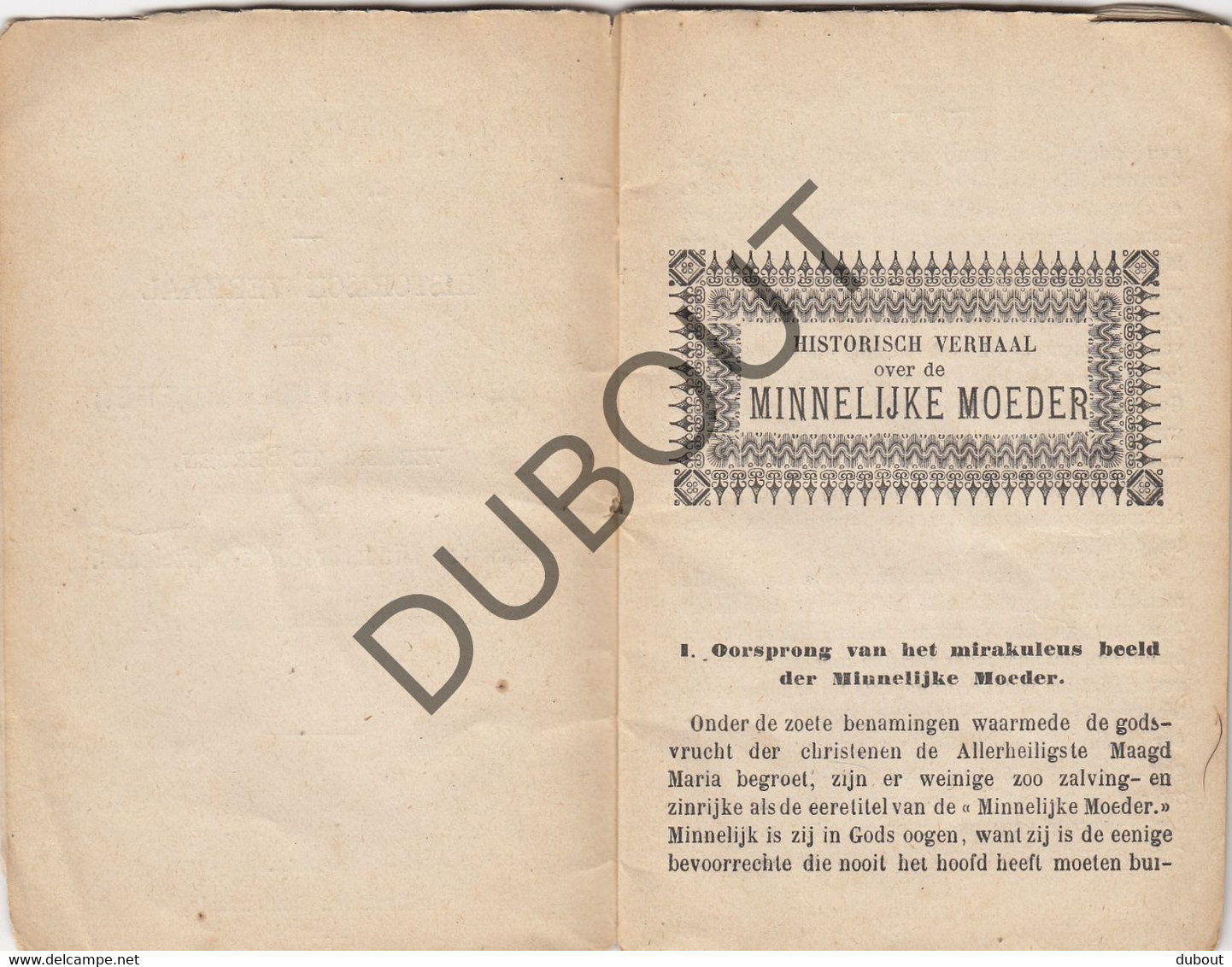 BERGEN/RONSE De Minnelijke Moeder, Gedrukt Te Ronse 1887 Zeer Zeldzaam (R594) - Anciens