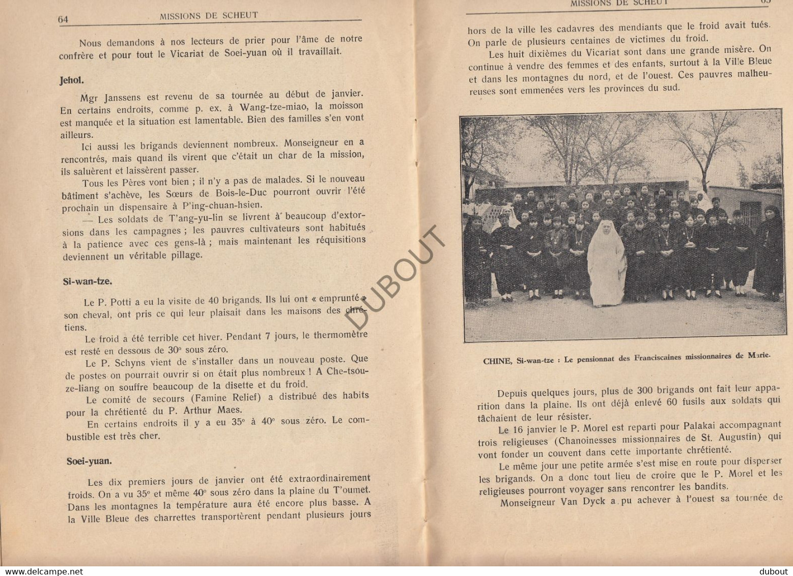 ZELE/Berlare Aflevering Van Tijdschrift Missions De Scheut 1930 E.P. Nelis (N837) - Anciens