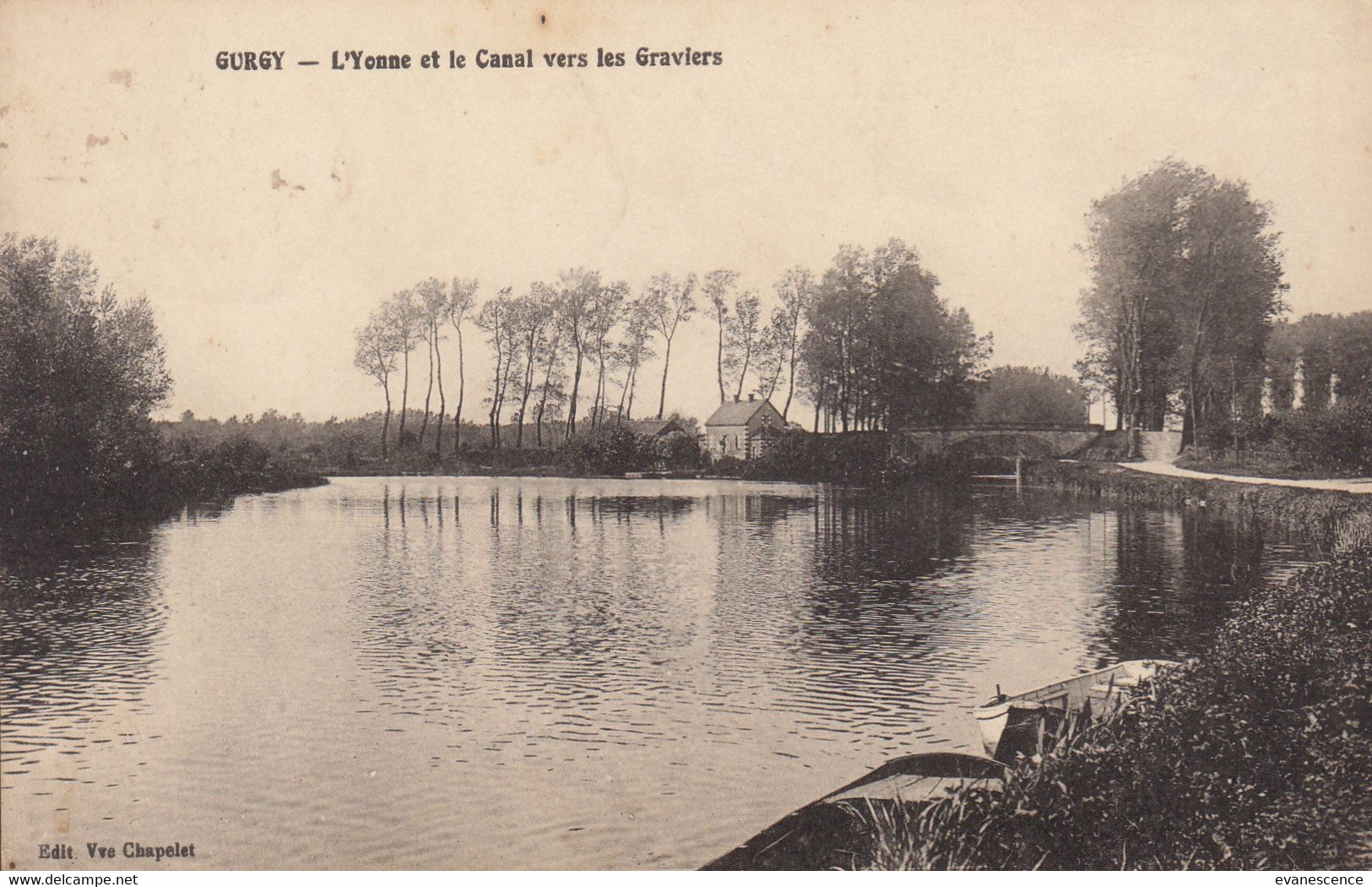 89 : Gurgy  :  L'Yonne Et Le Canal Vers Les Graviers   ///  Ref.   Sept.  21 // N° 16.909 - Gurgy