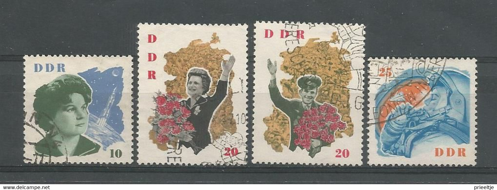 DDR 1963 Terechkova & Gagarin Y.T. 691/693+700  (0) - Usados