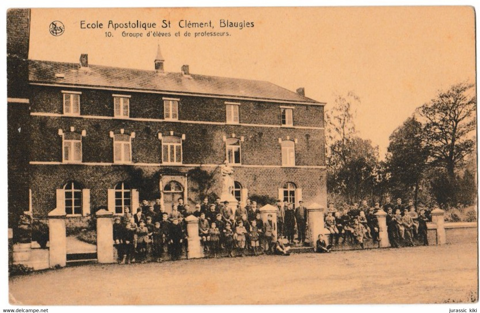 Ecole Apostolique St Clément, Blaugies - Groupe D'élèves Et De Professeurs - Dour