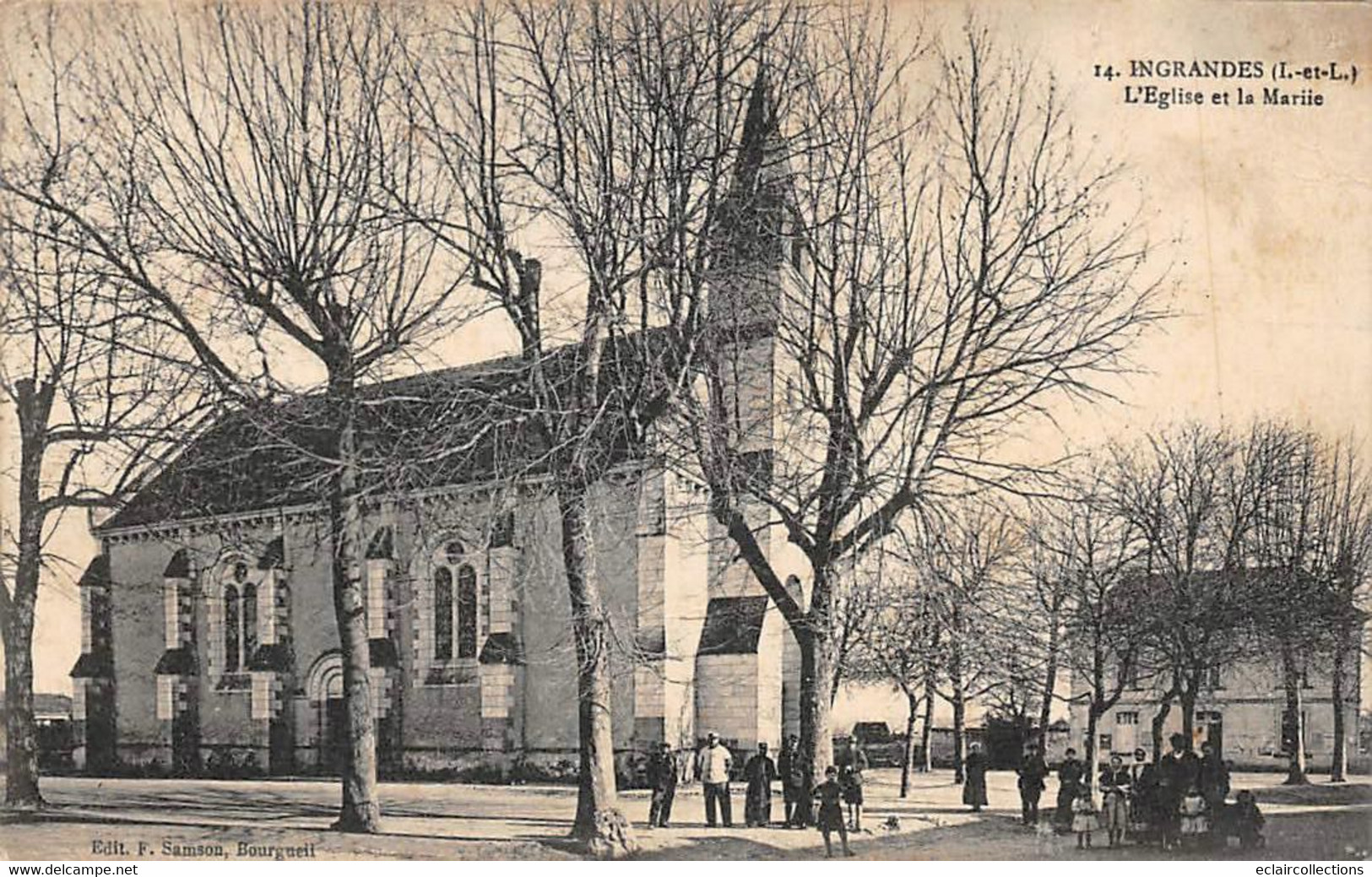 Ingrandes-de-Touraine:       37       Place De L'église  Et La Mairie      (voir Scan) - L'Île-Bouchard