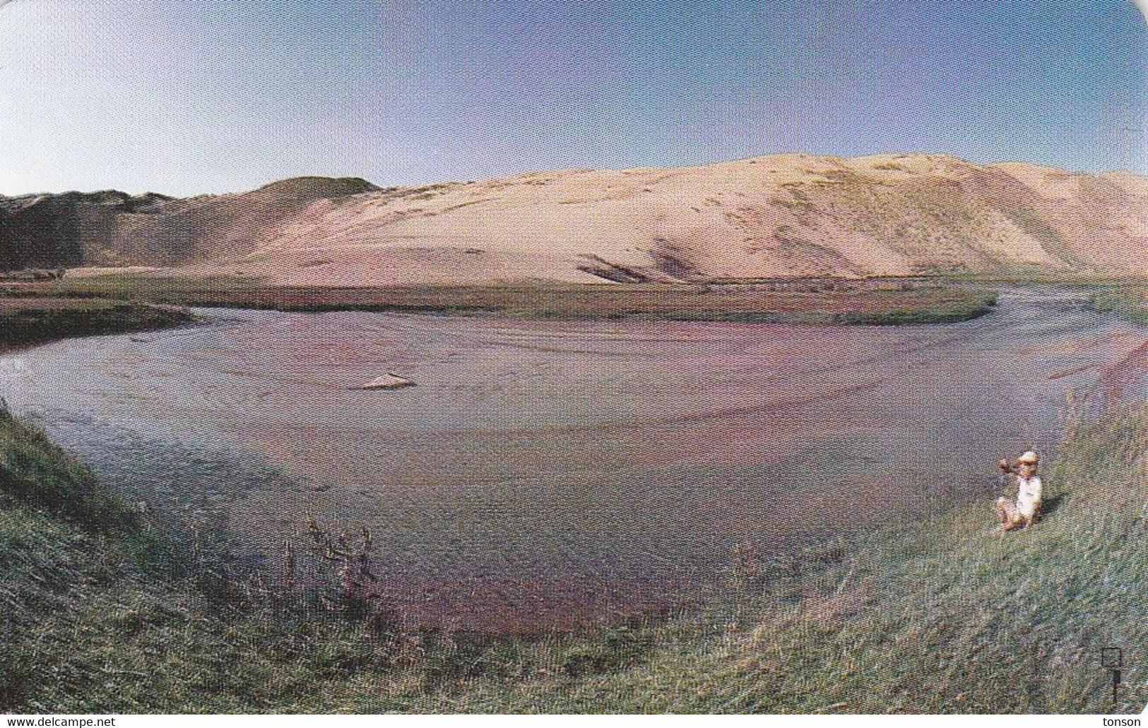 Mongolia, MN-MTC-0002B, Child By Lake, 2 Scans. - Mongolie