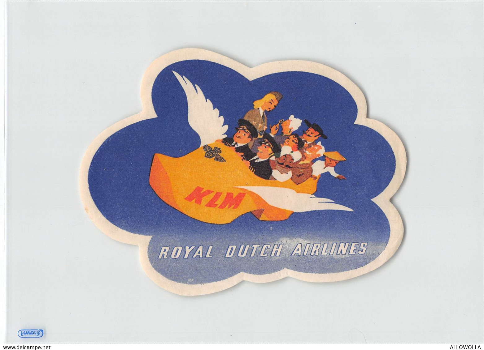 13815" KLM-ROYAL DUTCH AIRLINES " - Cm. 9,8 X 13,0 - Stickers