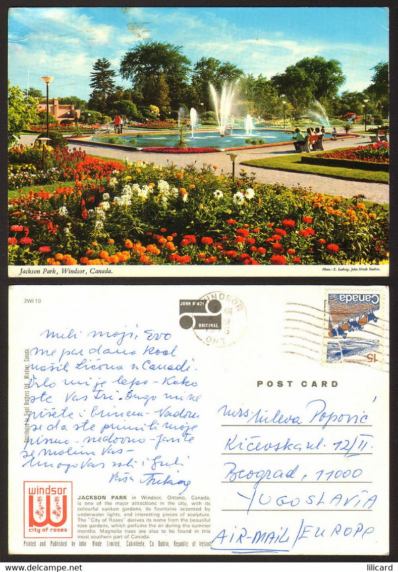 Canada  Windsor Jackson Park Nice Stamp #19845 - Windsor