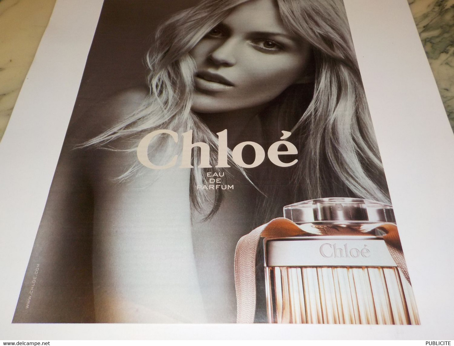 ANCIENNE PUBLICITE CLEMENCE POESY  PARFUM CHLOE  2010 - Unclassified