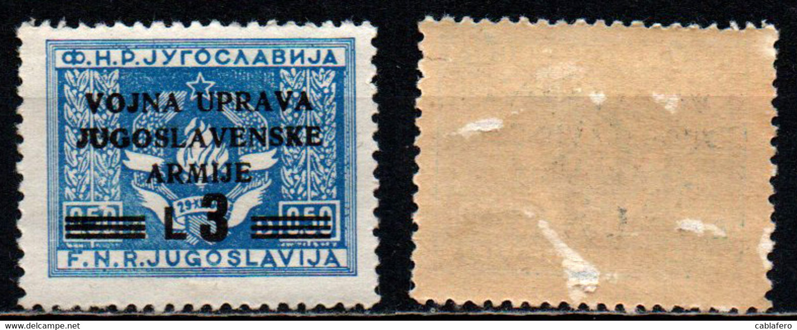 ITALIA REGNO - OCCUPAZIONE JUGOSLAVA LITORALE SLOVENO - 1947 - SOVRASTAMPATO - MH - Yugoslavian Occ.: Slovenian Shore