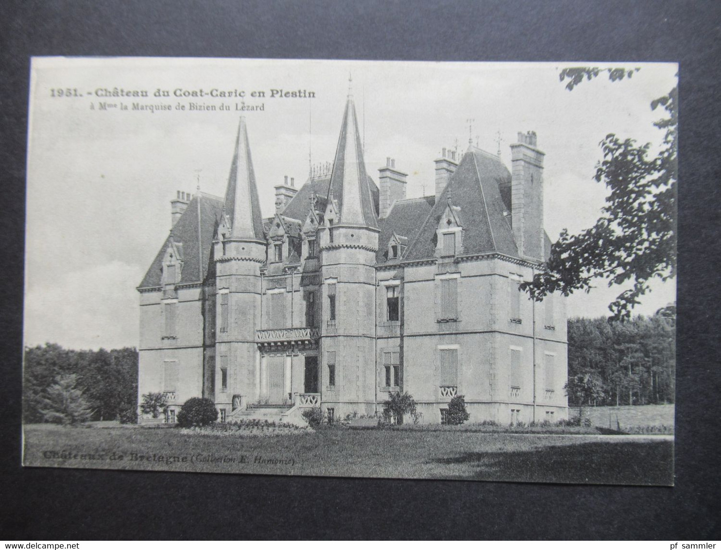 Frankreich AK Um 1910 Chateau Du Coat Caric En Plestin La Marquise De Bizien Du Lezard - Plestin-les-Greves