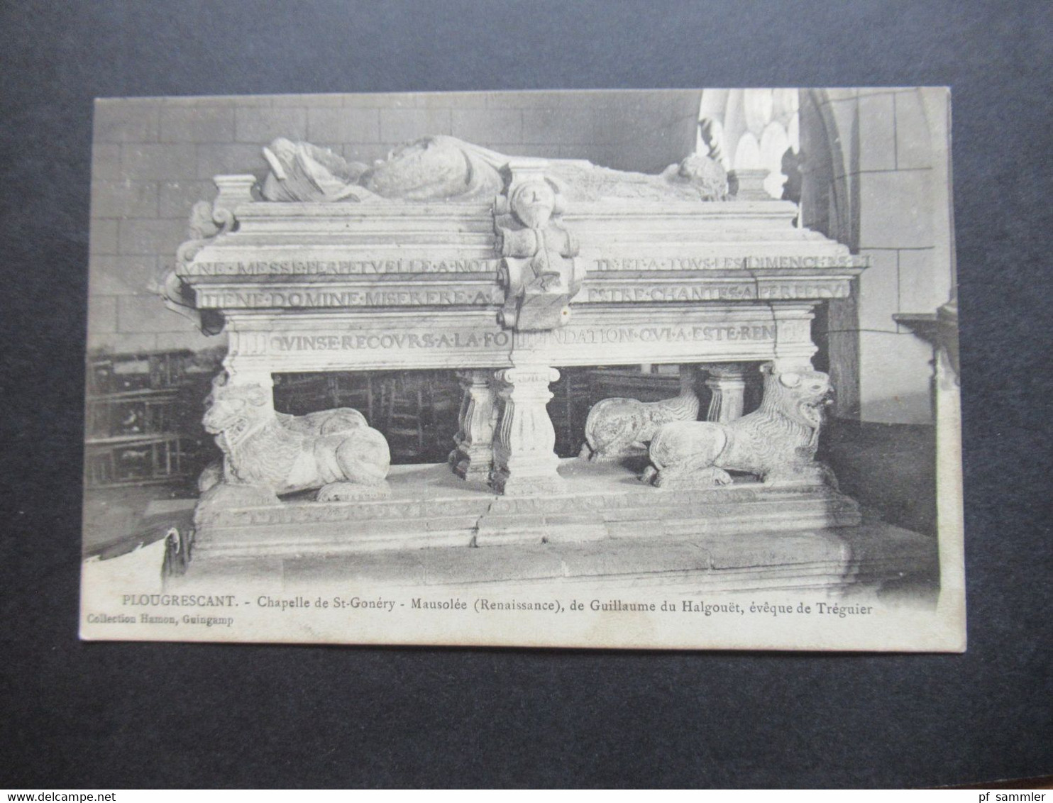 Frankreich AK Um 1910 Plougrescant Chappelle De St. Gonery Mausolee (Renaissance) De Guillaume Du Halgouet - Plougrescant