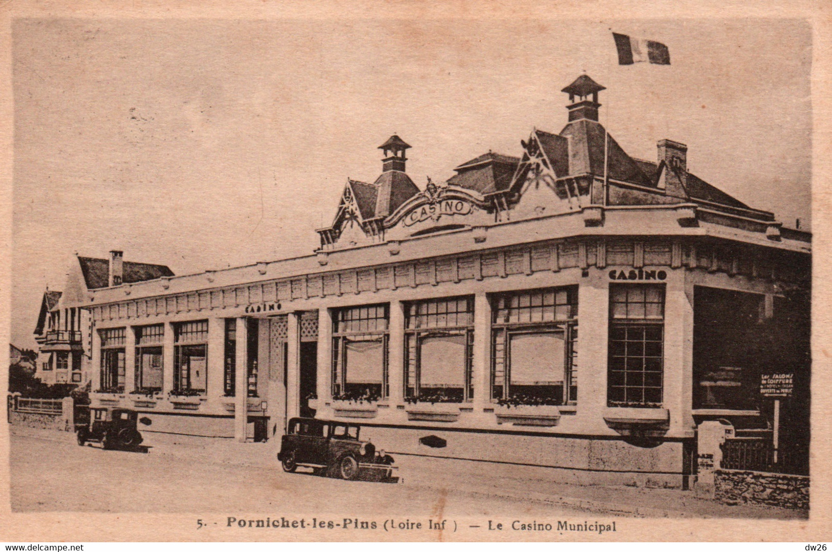 Pornichet-les-Pins (Loire-Inférieure) Le Casino Municipal En 1953 - Edition La Civette - Carte N° 5 - Casino