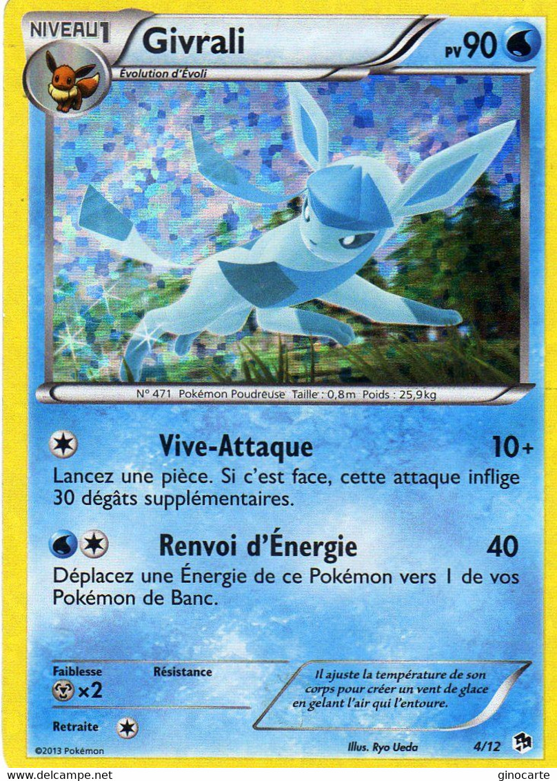 Carte Pokemon 4/12 Givrali 90pv 2013 Holo Mc Donald's - McDonald's