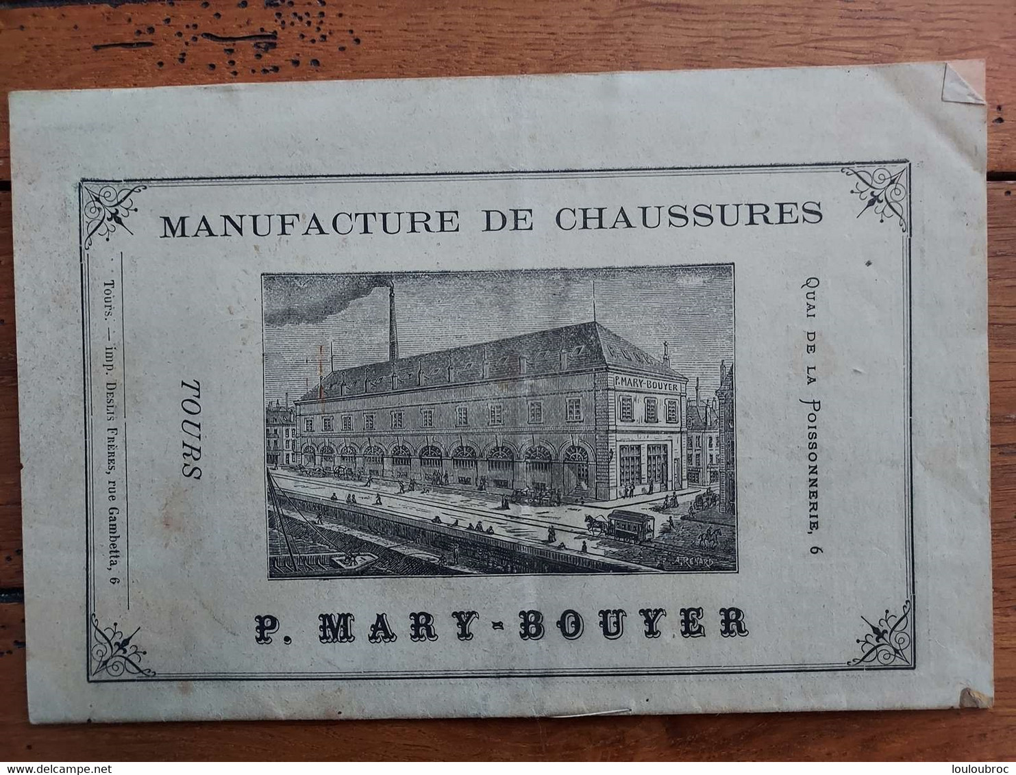 LIVRET DE 12 PAGES MAGASIN DE CHAUSSURES P. MARY BOUYER RUE BRETONNEAU A TOURS SAISON HIVER