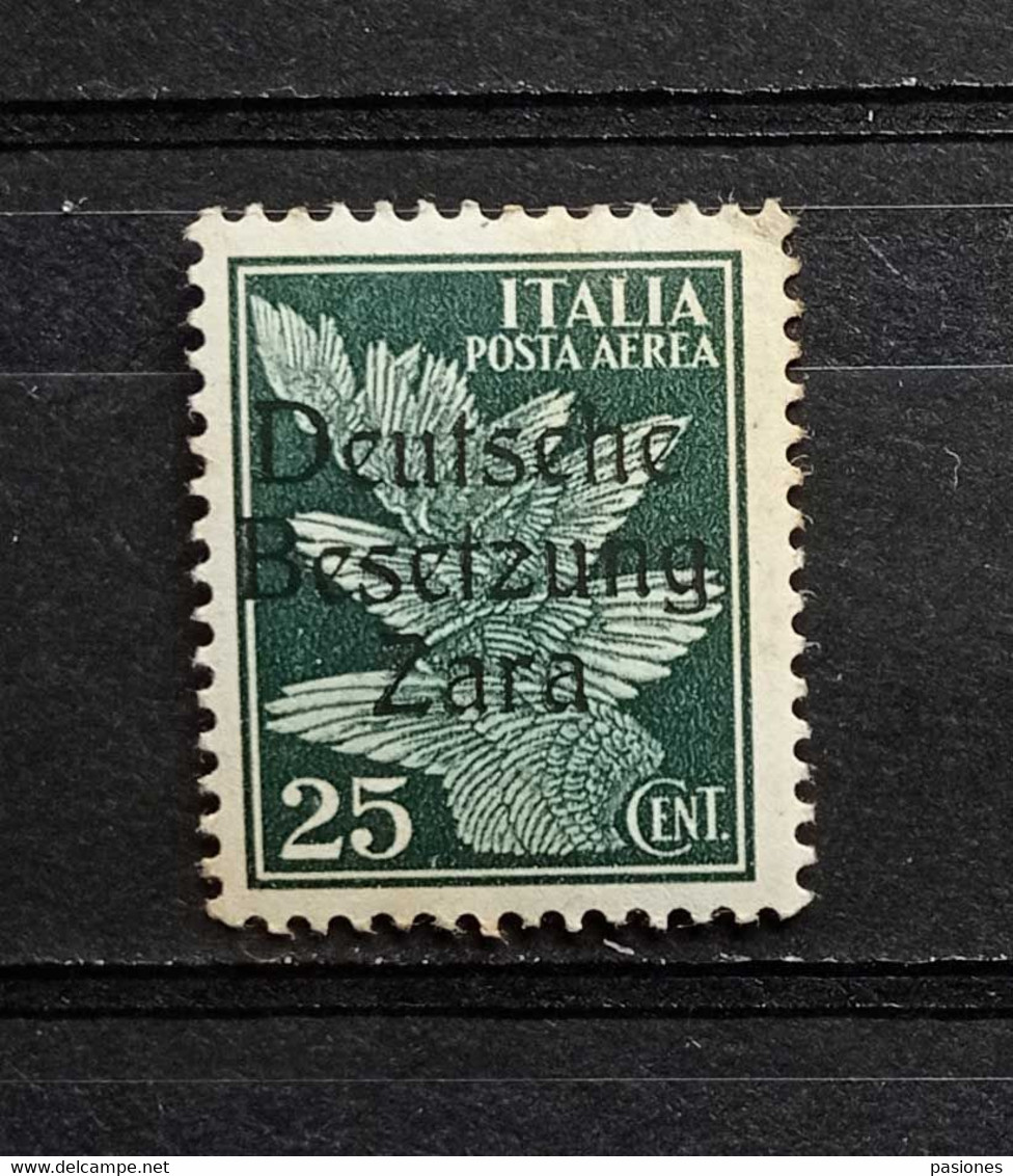 Zara Occupazione Tedesca 1943 C. 25 Posta Aerea Nuovo ** - Deutsche Bes.: Zara