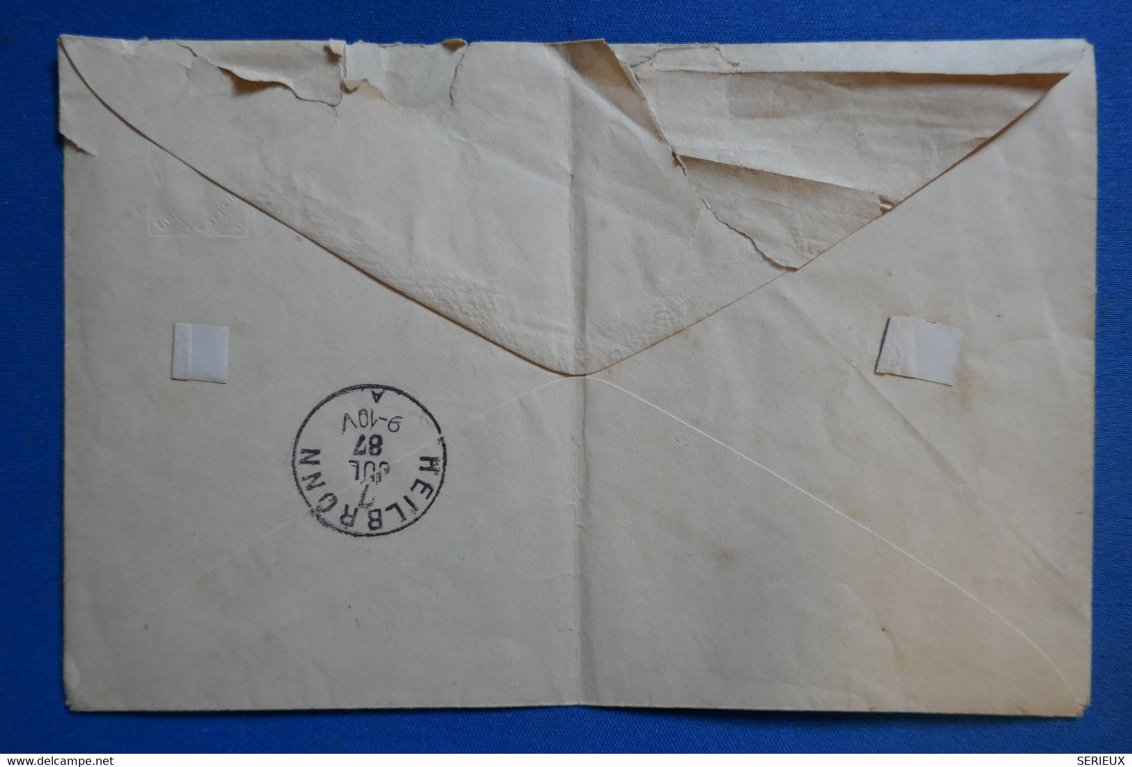¤20 WUTTENBERG GERMANY   LETTRE  1887  HEILBRONN POUR ROECKINGEN+  + + AFFRANCH. INTERESSANT - Postal  Stationery