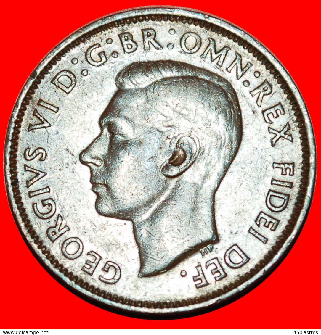 * KANGAROO RIGHT: AUSTRALIA ★ 1/2 PENNY 1950 PERTH! George VI (1937-1952)! LOW START ★ NO RESERVE! - ½ Penny