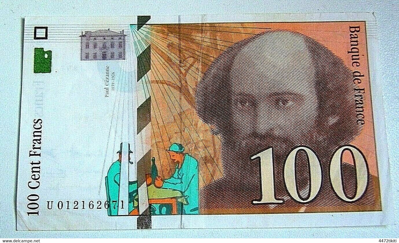 Billet France - 100 Francs - Cézanne - 1997 - U 012162671. - TTB - Autres - Europe