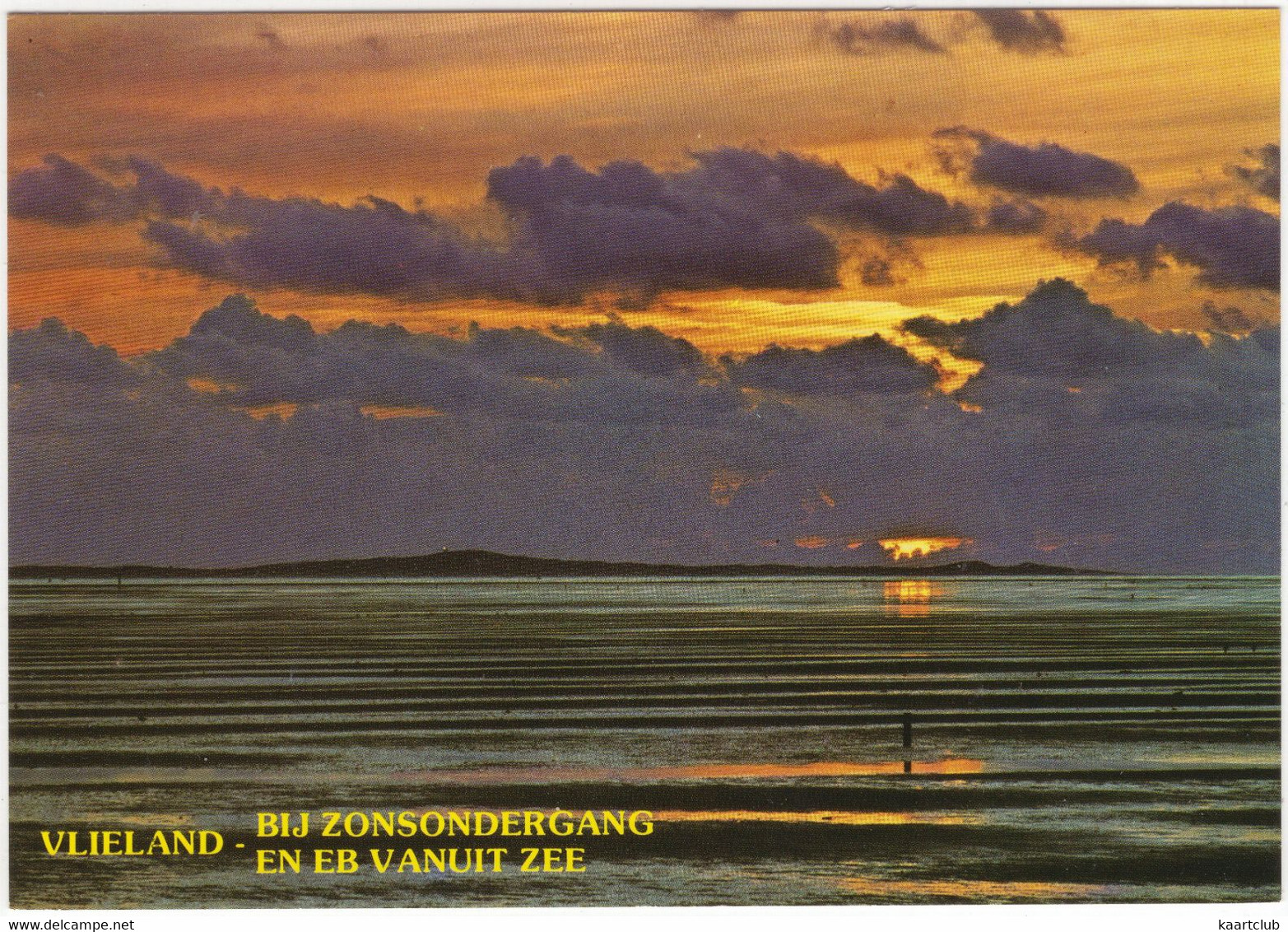 Vlieland - Bij Zonsondergang En Eb Vanuit Zee -  (Nederland/Holland) - Nr. L 4940 - Vlieland