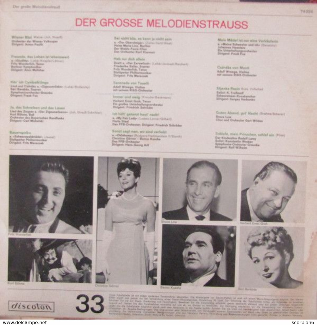 LP - Various – Der Grosse Melodienstrauß - Opera