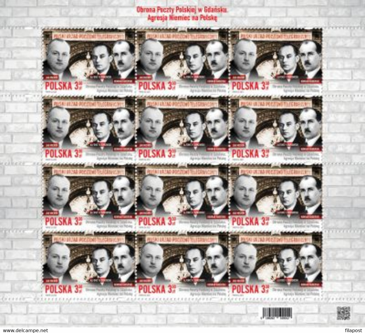 Poland 2021 / Defence Of The Polish Post In Gdansk. German Aggression Against Poland, Michon / Full Sheet MNH** New!! - Fogli Completi