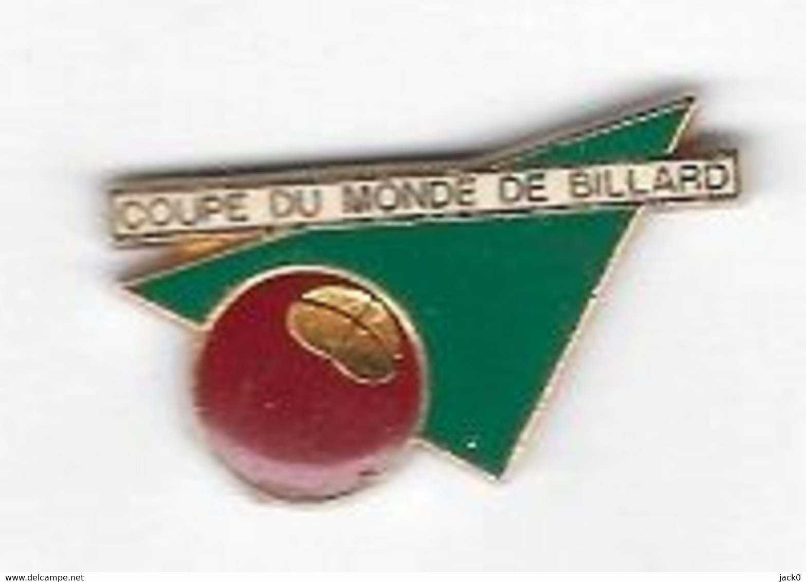 Pin' S  Sport  COUPE  DU  MONDE  DE  BILLARD  Verso  PARIS  90 - Billiards