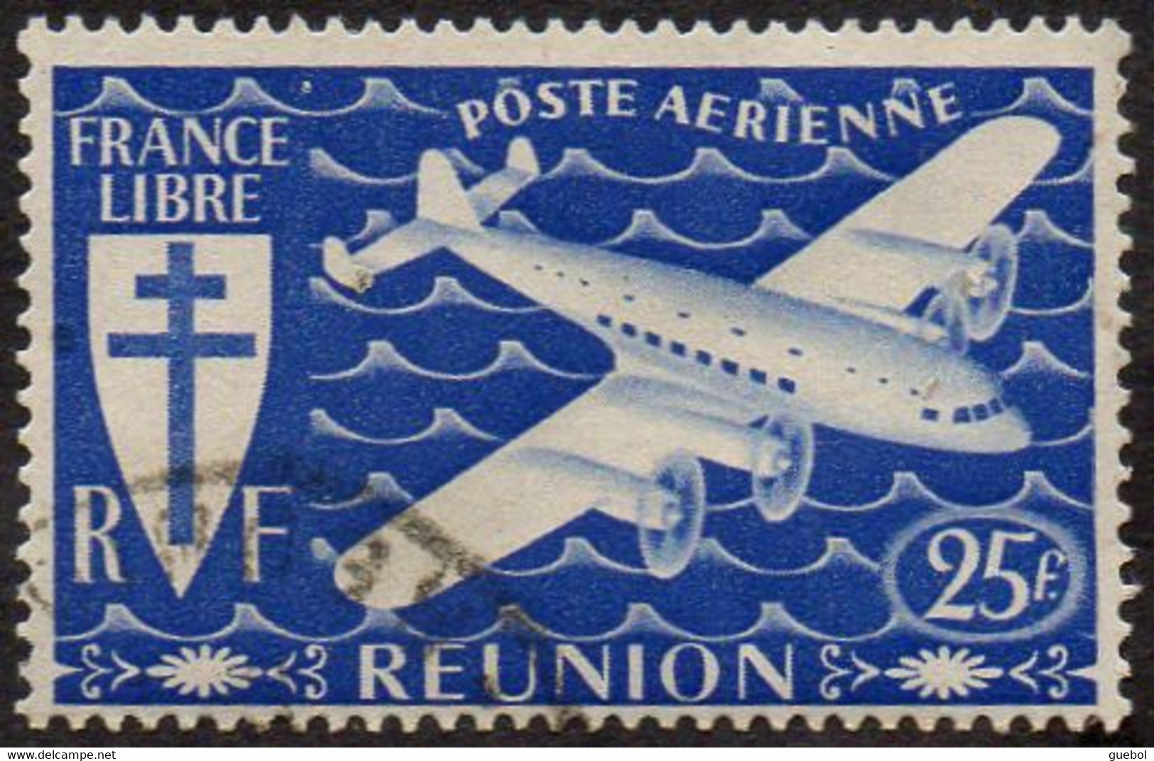 Réunion Obl. N° PA 32 - Avion Série De Londres - Airmail