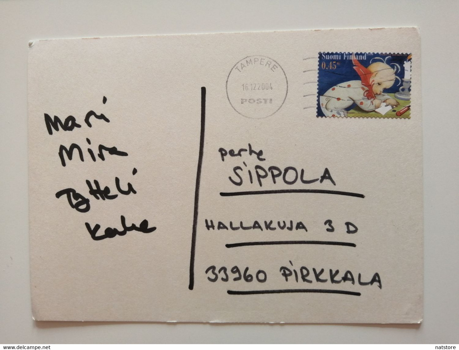 2004..FINLAND ...VINTAGE POSTCARD WITH STAMP.  Happy New Year!!!! - Selv-Adhesive Stamps - Storia Postale