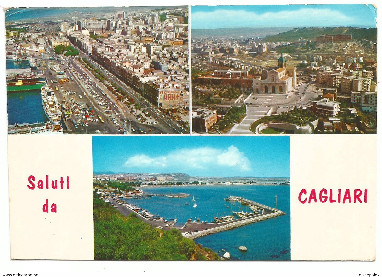 AA960 Saluti Da Cagliari - Panorama Vedute Multipla / Viaggiata 1972 - Cagliari