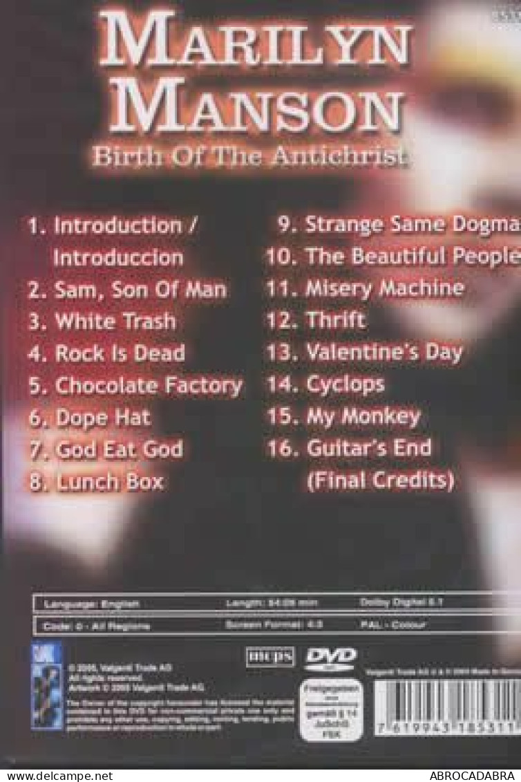 Birth Of The Antechrist - DVD Musicaux