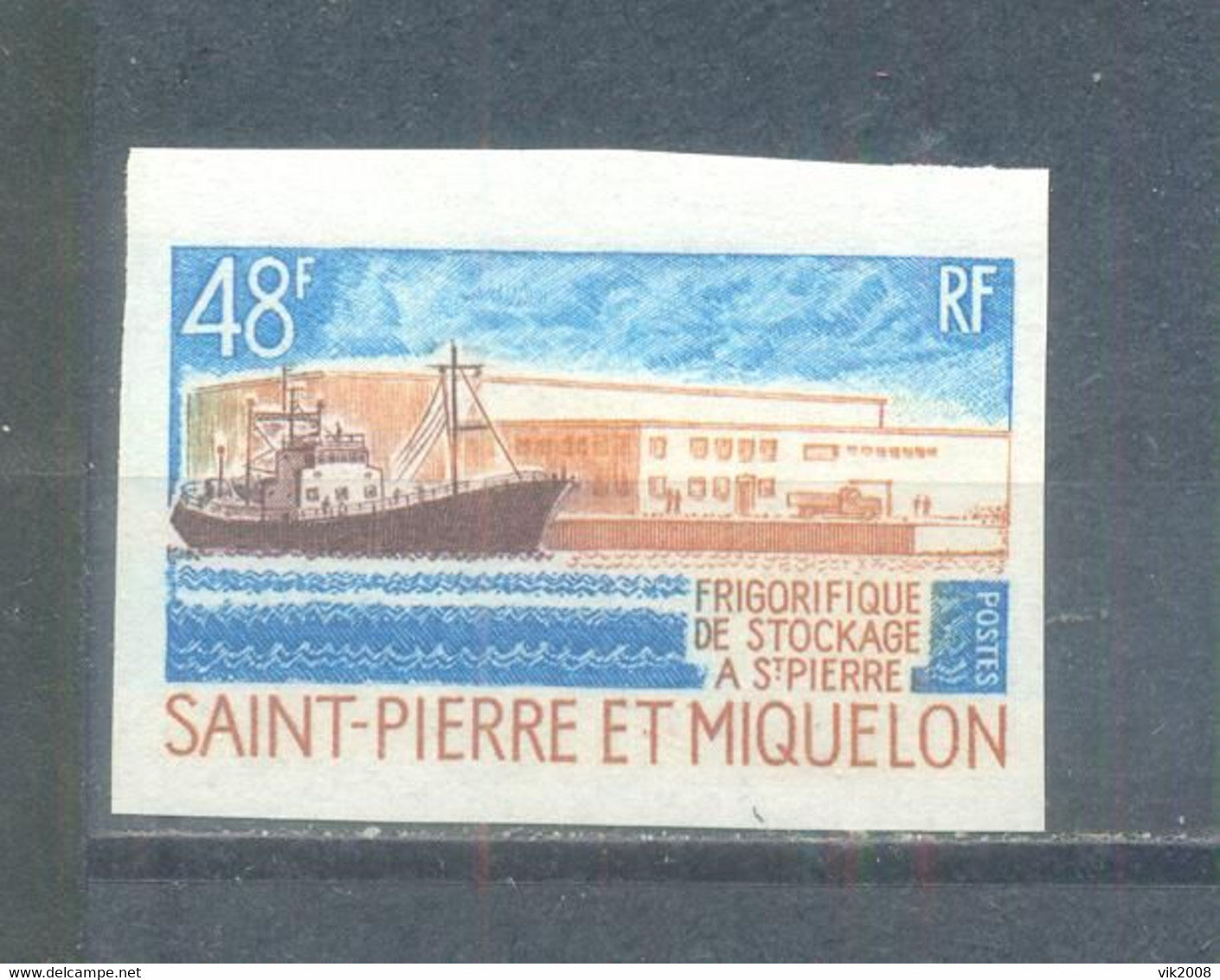 1970 New Refrigeration Plant And "Narrando" Trawler In St. Pierre MNH - Ongebruikt