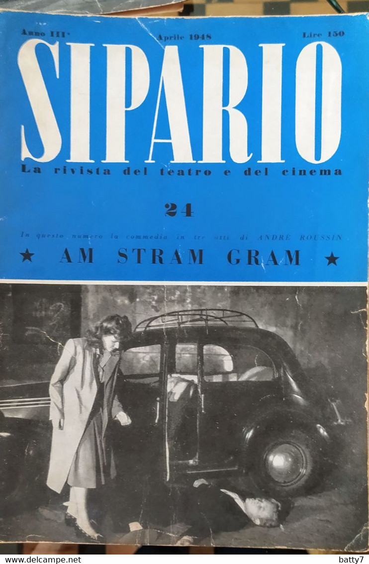 RIVISTA DI TEATRO E CINEMA - SIPARIO 1948 - CONDIZIONI DISCRETE - Film En Muziek