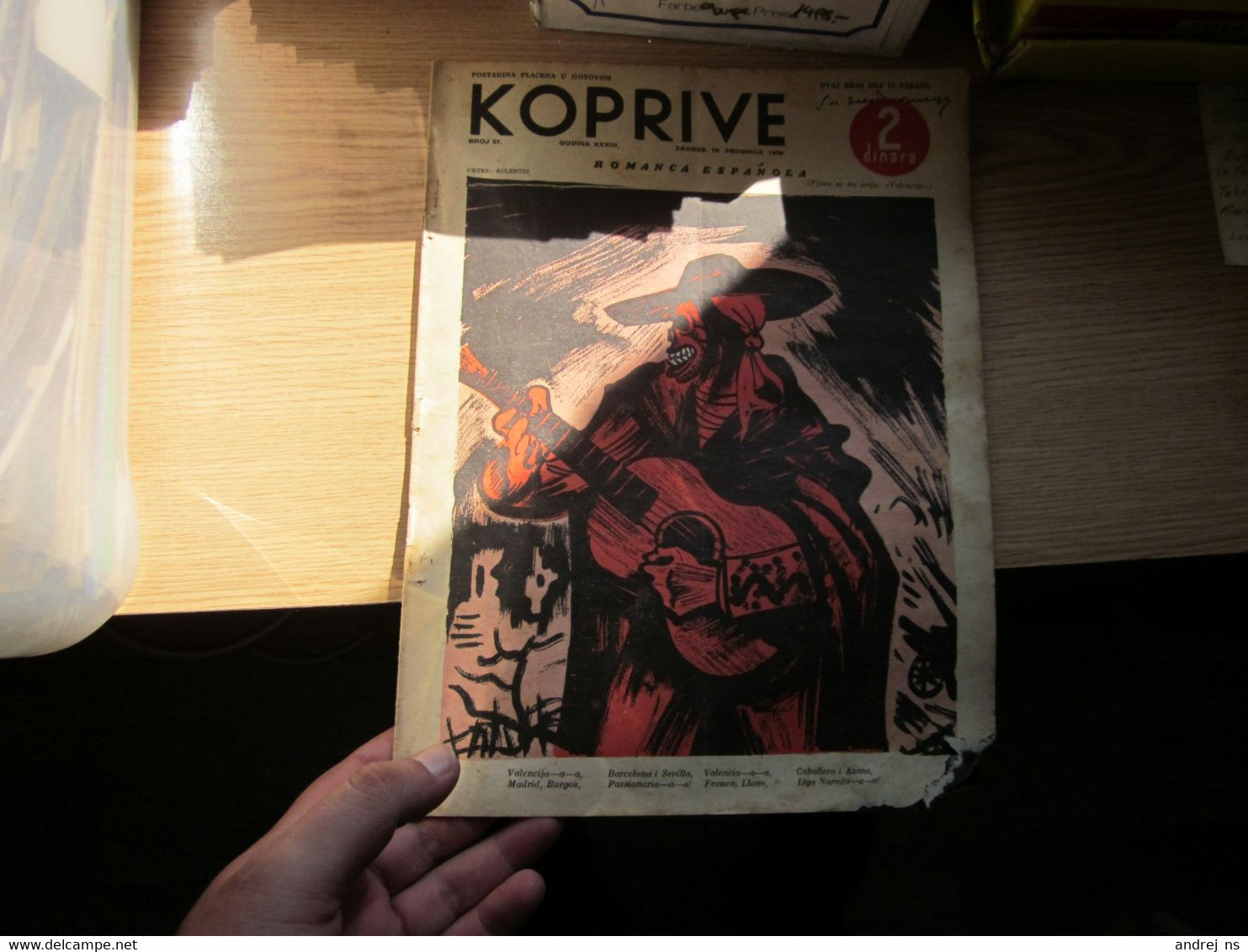 Koprive Zagreb 1936 Humorous Satirical Magazine Crtez Sulentic - Scandinavian Languages