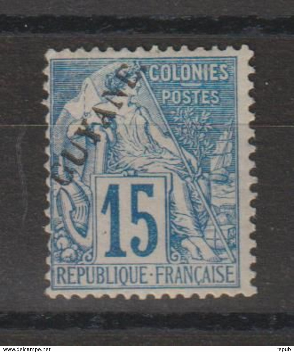 Guyane 1892 Dubois Surchargé 21 * Charnière MH - Unused Stamps