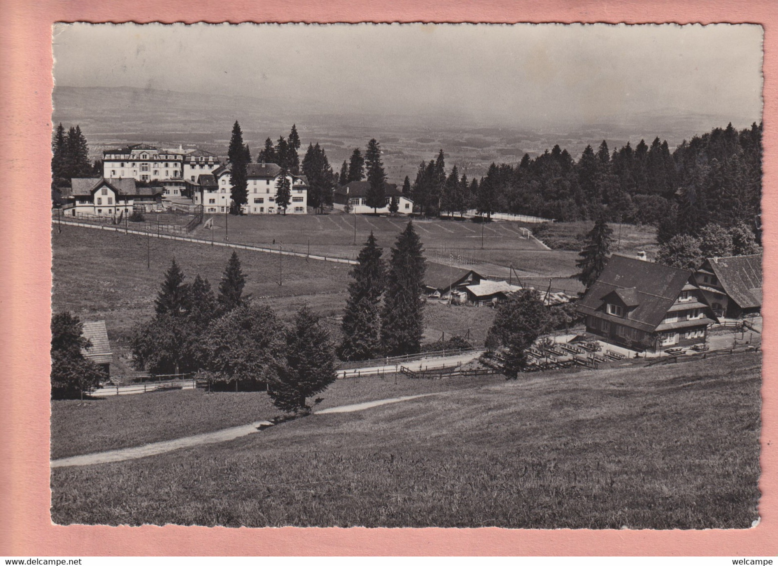 OUDE POSTKAART - ZWITSERLAND - 10 X 15 CM -    RESTAURANT VORDERGEISSBODEN - 1956 - Altri & Non Classificati