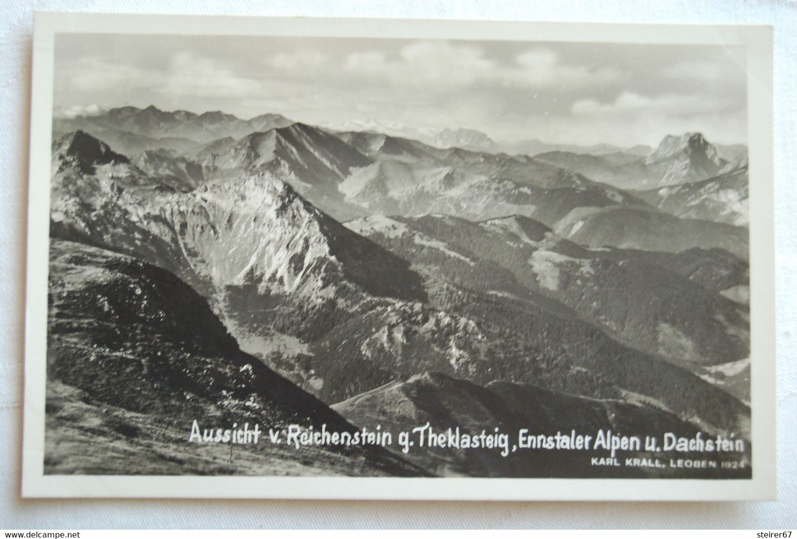 Aussicht V.Reichenstein G. Theklasteig, Ennstaler A. U. Dachstein  1927 - Otros & Sin Clasificación