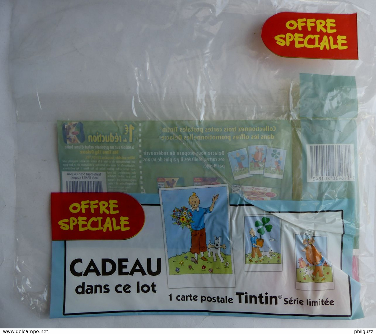 EMBALLAGE PUBLICITAIRE DELACRE BOITES TINTIN Hergé 2005 CARTES TINTIN (1) - Objets Publicitaires
