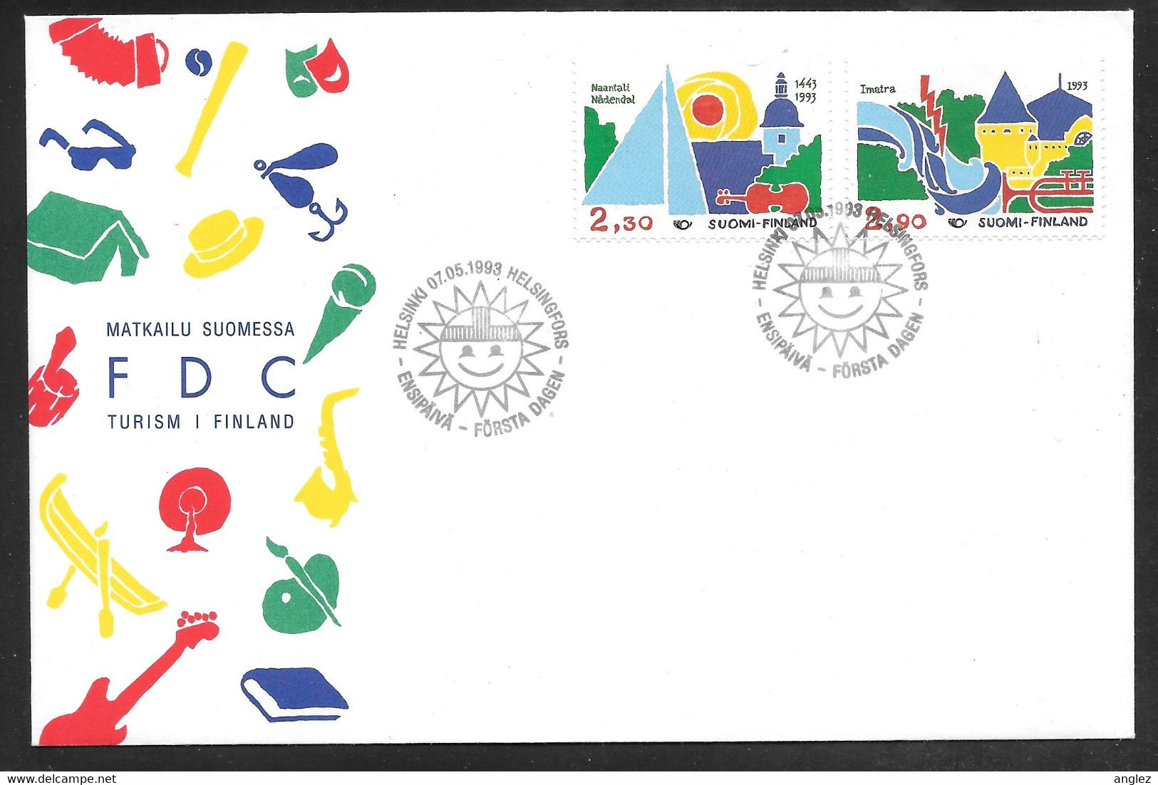 Finland - 1993 Tourism 2v FDC - Brieven En Documenten