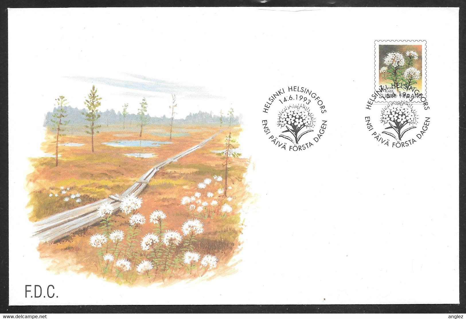 Finland - 1993 Flower Ledum Palustre FDC - Lettres & Documents