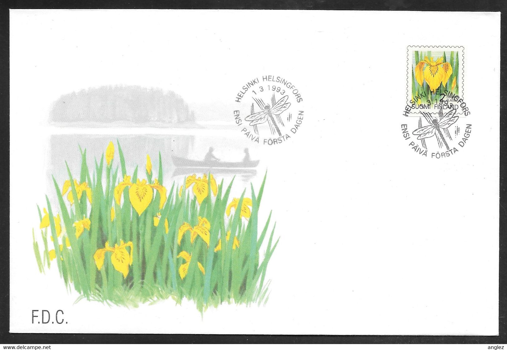 Finland - 1994 Flower Yellow Iris FDC - Lettres & Documents