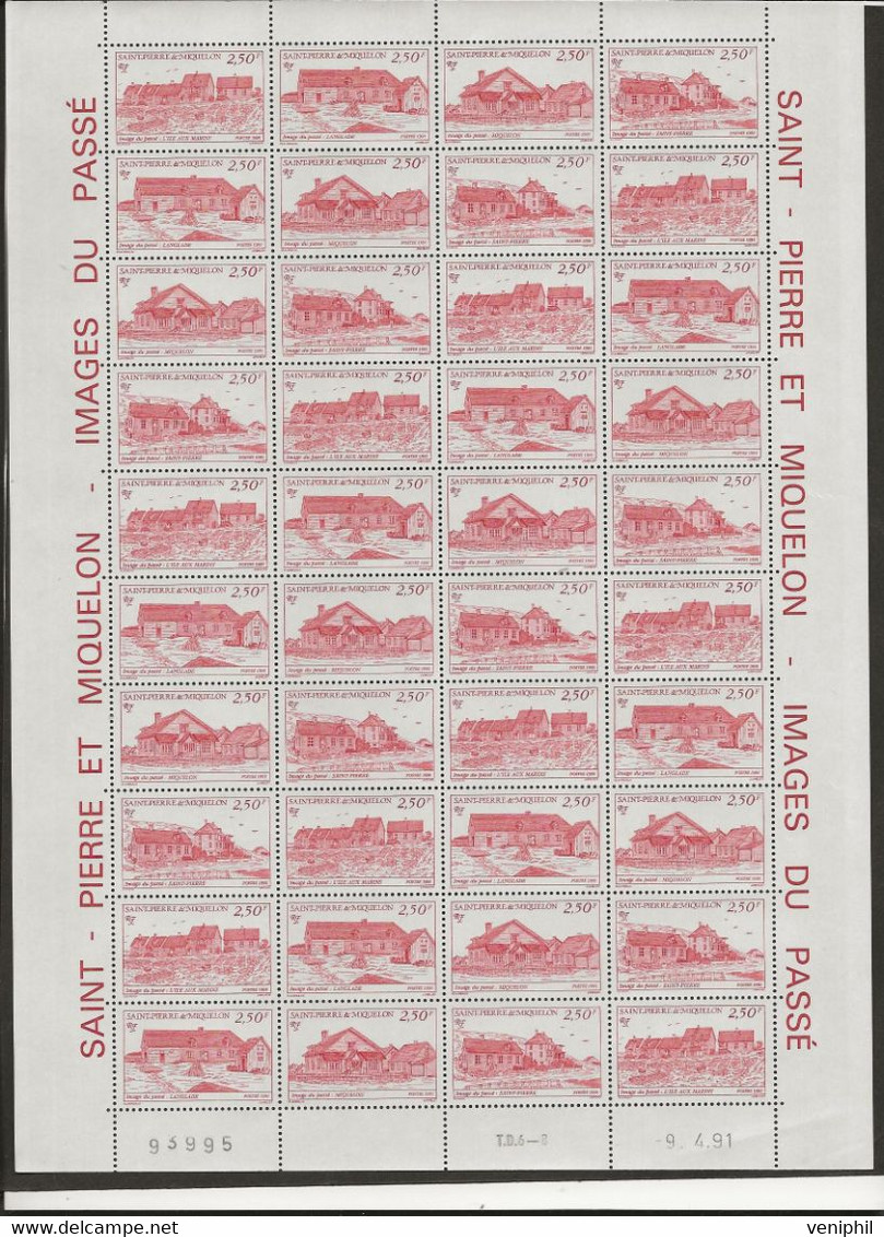 ST PIERRE ET MIQUELON  10 SERIES N° 537 A 544  EN FEUILLE - NEUF SANS CHARNIERE - COTE :88 €- ANNEE 1991 - Nuovi