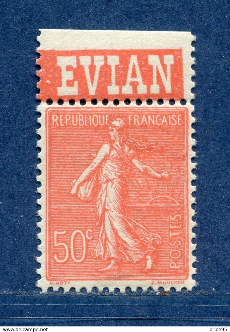 ⭐ France - Variété - YT N° 199 - Couleurs - Pétouilles - Pub Evian - Neuf Sans Charnière - 1924 ⭐ - Ungebraucht