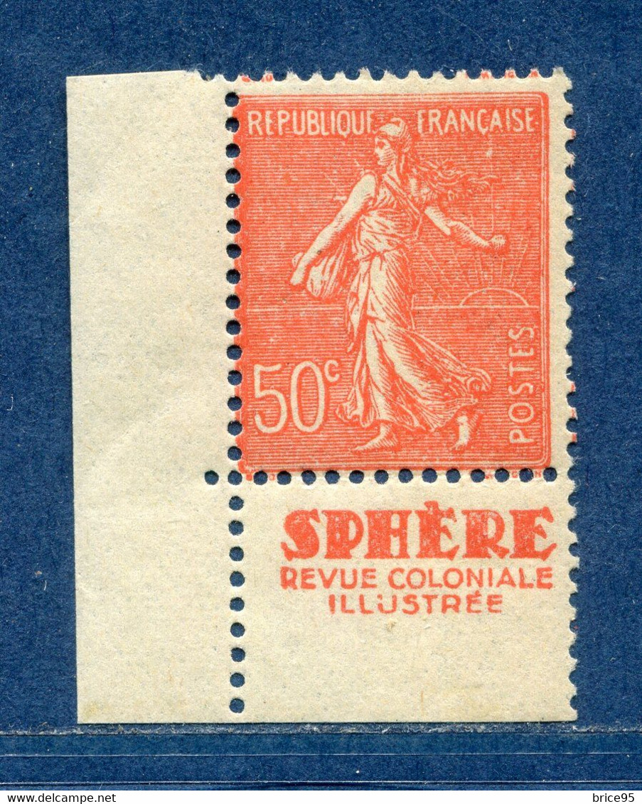 ⭐ France - Variété - YT N° 199 - Couleurs - Pétouilles - Pub Sphère - Neuf Sans Charnière - 1924 ⭐ - Ungebraucht