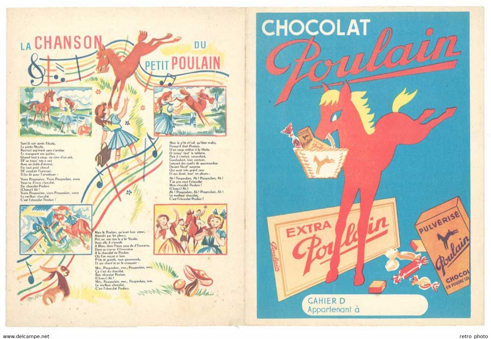 Protège Cahier Chocolat Poulain - Kakao & Schokolade