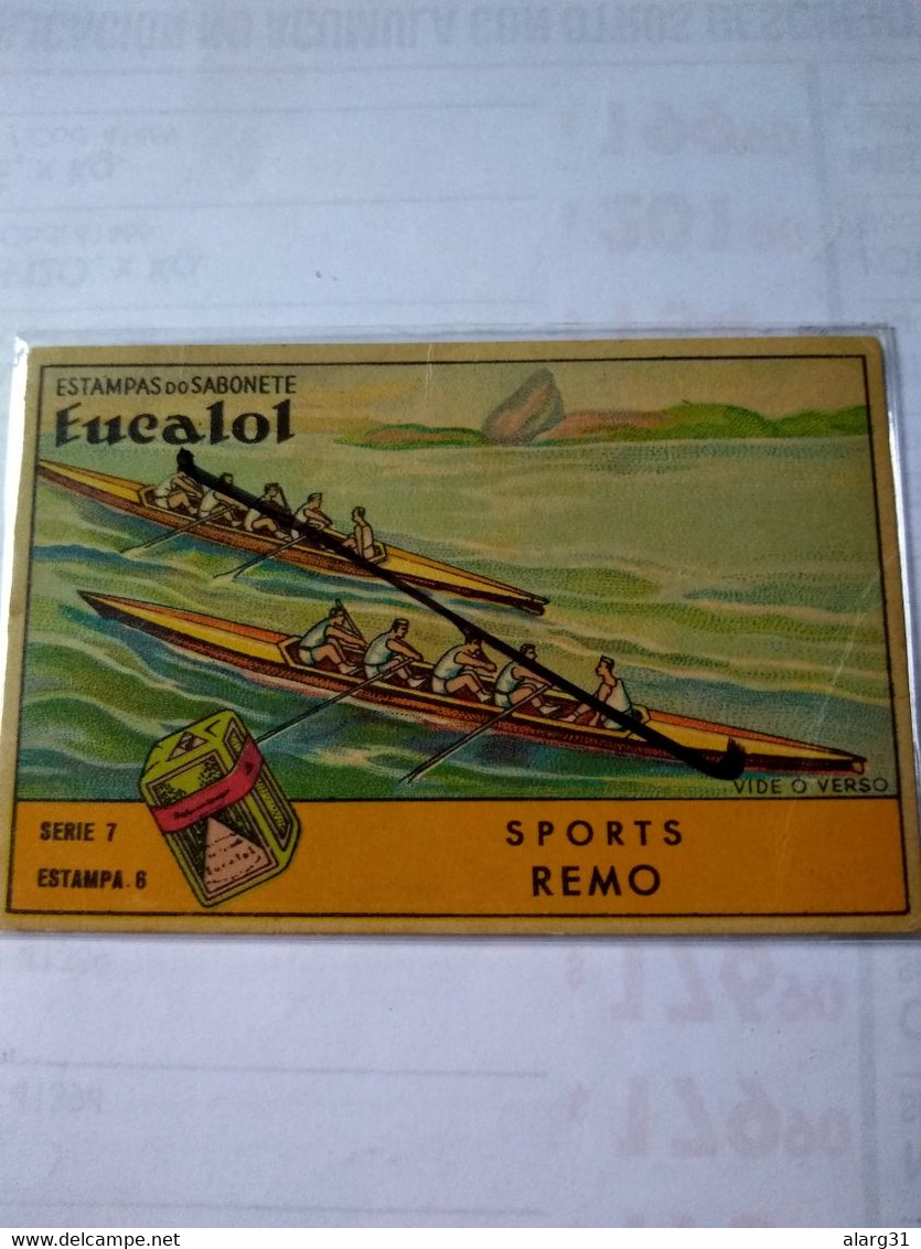 Rowing.remo.eucalol SOAP Cromo No Postcard.one Of The 1st.better Condition.series7 Number Six The Second Edition. - Canottaggio