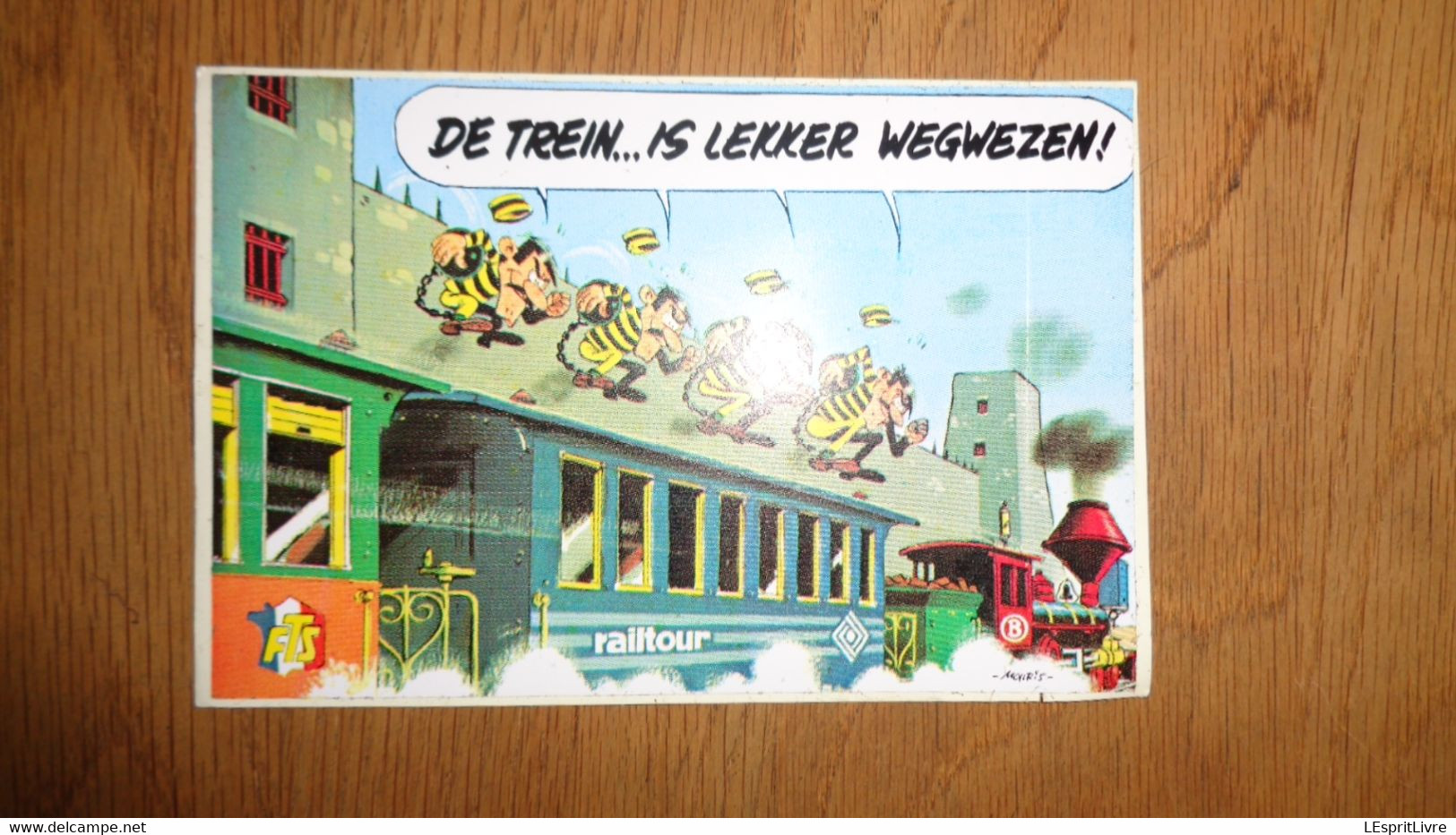 LES DALTON Daltons  Rail Tour FTS  Lucky Luke Morris Autocollant BD Chemin De Fer Train - Stickers