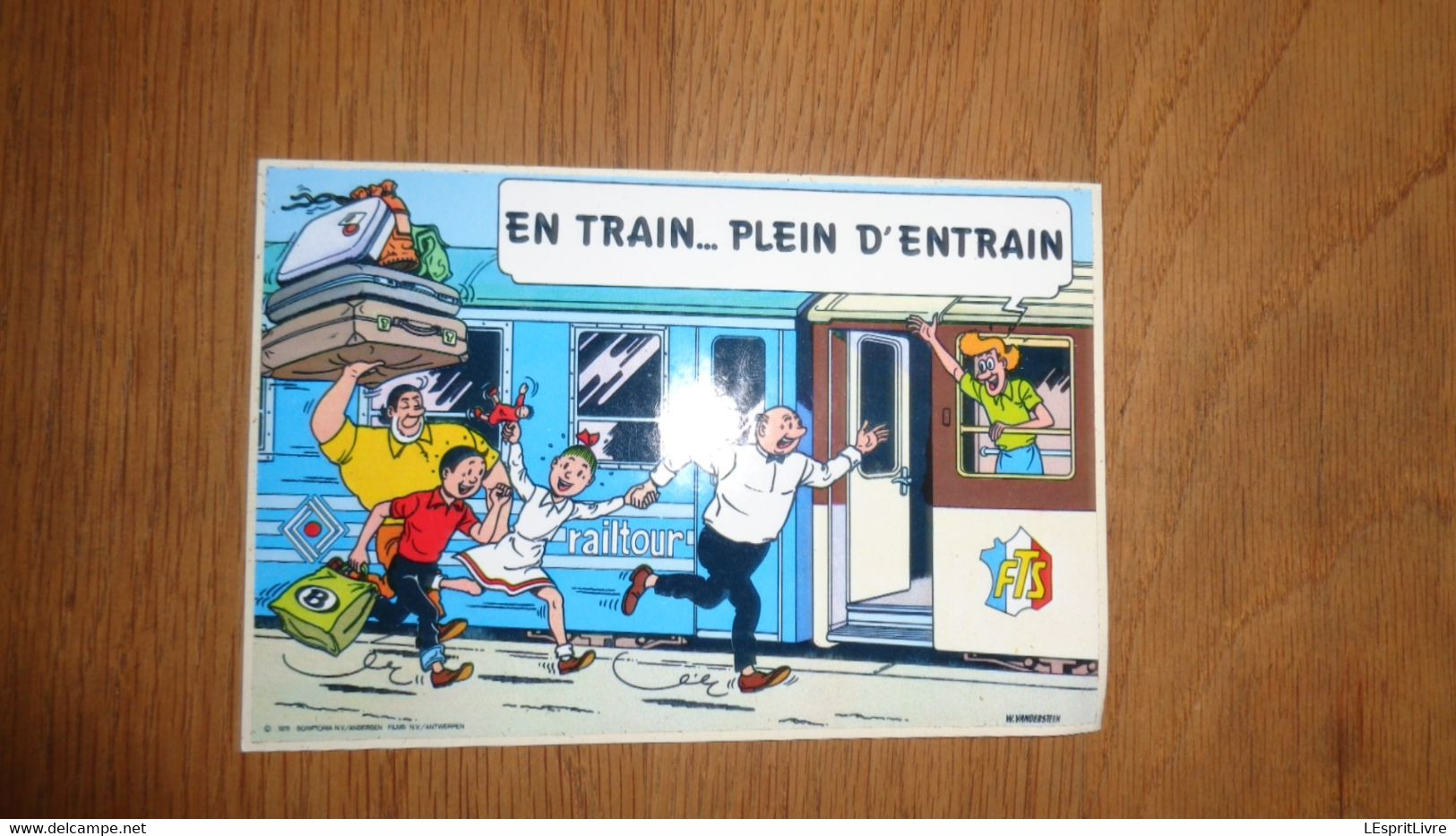 BOB Et BOBETTE JERÔME SIDONIE LAMBIC Rail Tour 1978 FTS Vandersteen Autocollant BD Chemin De Fer Train - Zelfklevers