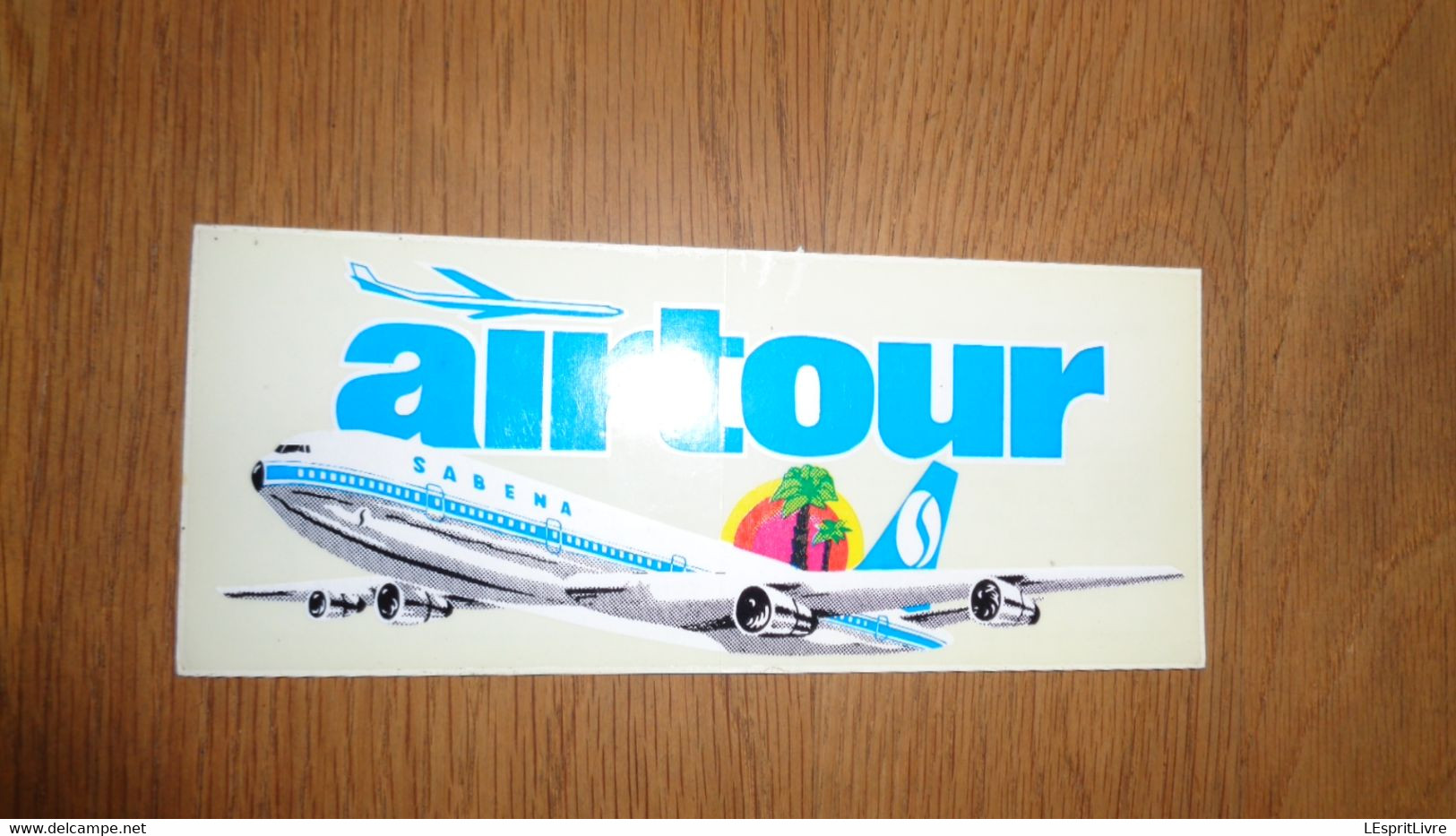 AIRTOUR SABENA Avion Aviation 1976 Sticker Autocollant Aircraft - Pegatinas