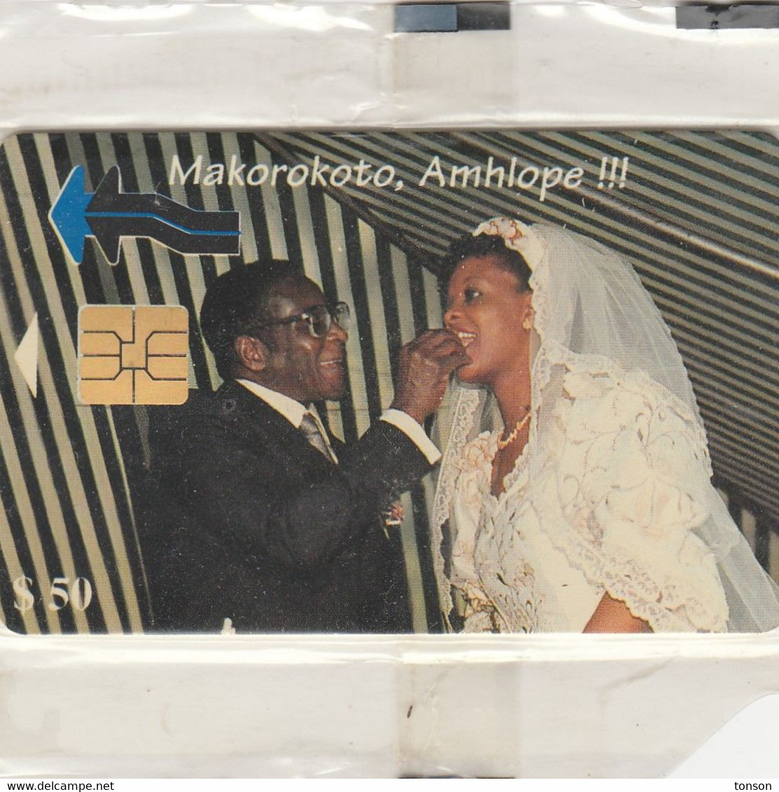 Zimbabwe, ZIM-07, $50, Marriage Of President Mugabe - Makorokoto 1, Mint In Blister, 2 Scans. - Simbabwe